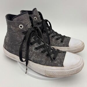 CONVERSE CHUCK TAYLOR II HI All Star Shoe High Top Reflective Grey Silver 7.5‎